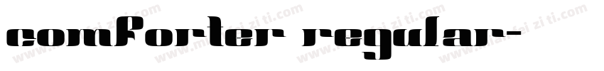 comforter regular字体转换